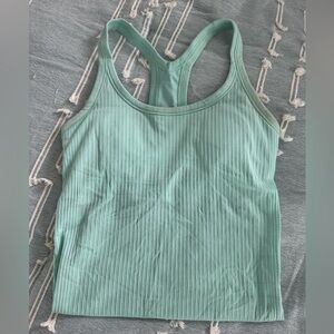 Lululemon Ebb to Street Ribbed Tank Top in Wild Mint